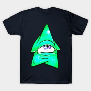 The Green Cosmic Mushroom T-Shirt